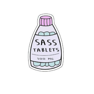 Sass Tablet - Sticker
