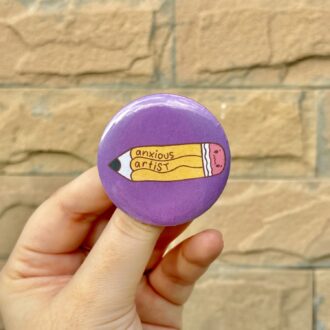 Anxious Artist - Pin Badge