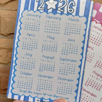 2026 BLUE Magnetic Calendar - Magnet
