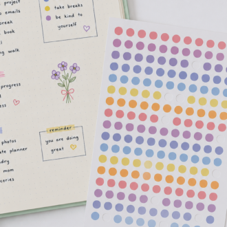 DOT Journal Stickers - Sticker Sheet