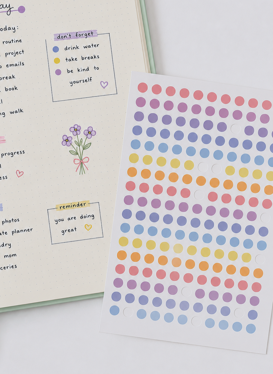 DOT Journal Stickers - Sticker Sheet